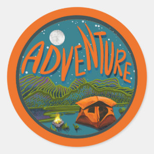 Adventure Camping Sticker