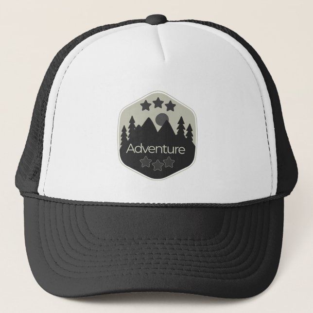 Adventure Campsite camping Idea  Trucker Hat (Front)