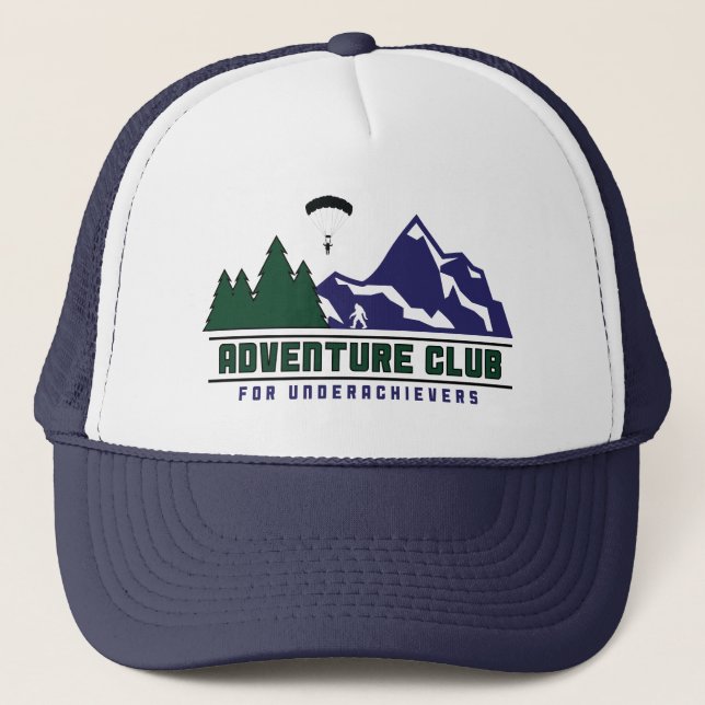 Adventure Club for Underachievers trucker hat (Front)