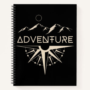 Adventure Compass Mountains Notebook