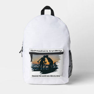 Adventure Cycling Printed Backpack
