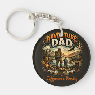 Adventure Dad Shirt – Vintage Outdoor Camping  Key Ring