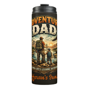 Adventure Dad Shirt – Vintage Outdoor Camping Thermal Tumbler