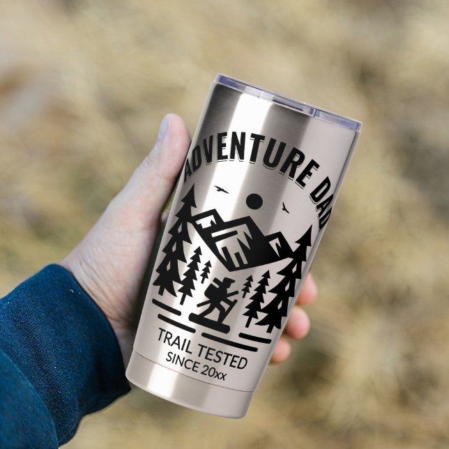 Adventure Dad Stainless Steel Custom Trail Tested Insulated Tumbler (Creator Uploaded)