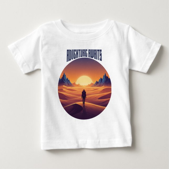 Adventure Desert Tee — Chasing Dunes & Desert Sky (Front)