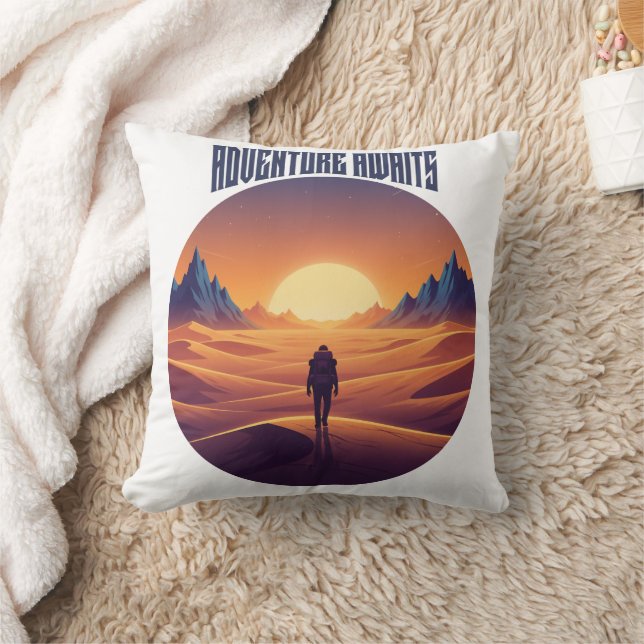 Adventure Desert Tee — Chasing Dunes & Desert Sky Cushion (Blanket)