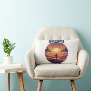 Adventure Desert Tee — Chasing Dunes & Desert Sky Lumbar Cushion