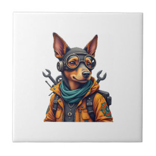 Adventure Dog Ceramic Tile