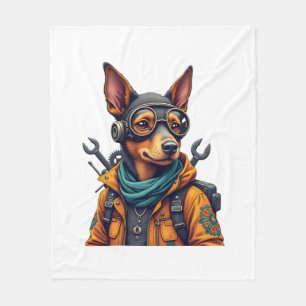 Adventure Dog Fleece Blanket