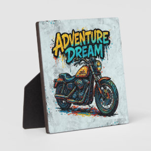 Adventure Dream Ride / Vintage Chopper Motorcycle Plaque