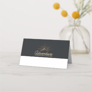 Adventure Explore Dream Discover Typography Place Card