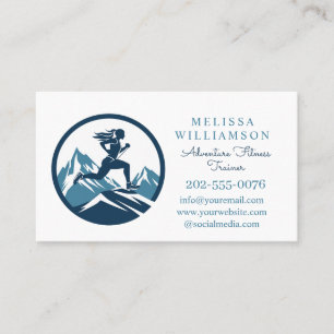 Adventure Fitness Trainer Business Card