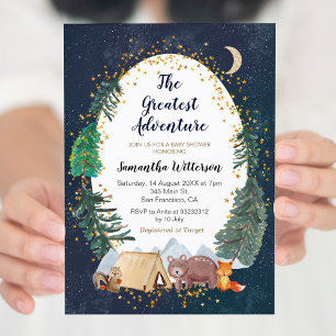 Adventure Forest Baby Shower Invitation