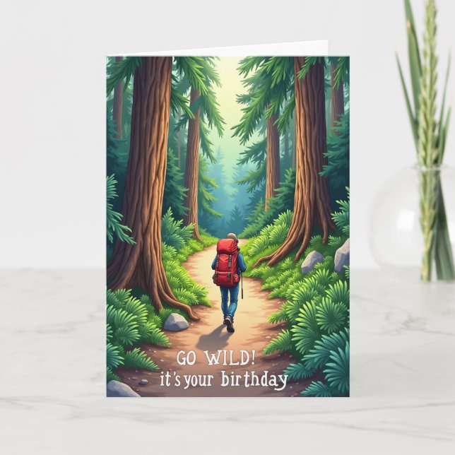 Adventure Forest Path Birthday Card (Front)