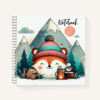 Adventure Fox – Winter Camping Cosy Notebook