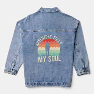 Adventure Fuels My Soul – Wander, Explore, Repeat Denim Jacket