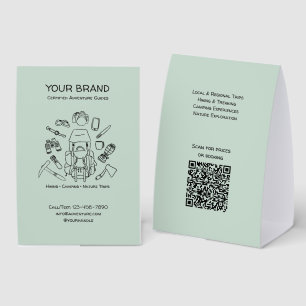 Adventure Guides Hiking & Camping Paper Table Tent