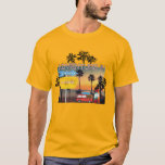 Adventure in California men yellow T-Shirt<br><div class="desc">Adventure in California men yellow T-shirt. A high quality pixel print of California beach   graphic image for him. Men clothing. Summer outfits for boyfriend. Teen wears. Men fashion T-shirt for summer time. Vacation outfits.</div>