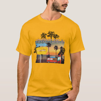 Adventure in California men yellow T-Shirt