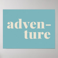 Adventure Inspirational Travel Lovers Quote Blue