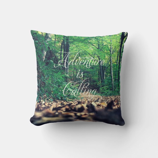 Adventure is calling cushion (Front)