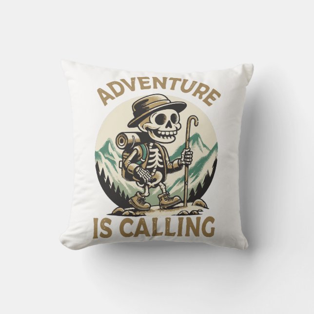 Adventure is calling cushion (Front)