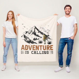 Adventure Is Calling Fleece Blanket