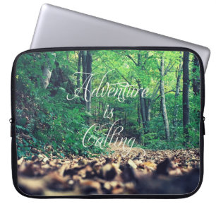 Adventure is calling laptop sleeve