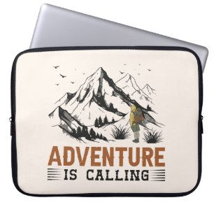 Adventure Is Calling Laptop Sleeves