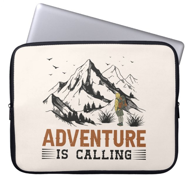 Adventure Is Calling Laptop Sleeves (Front)
