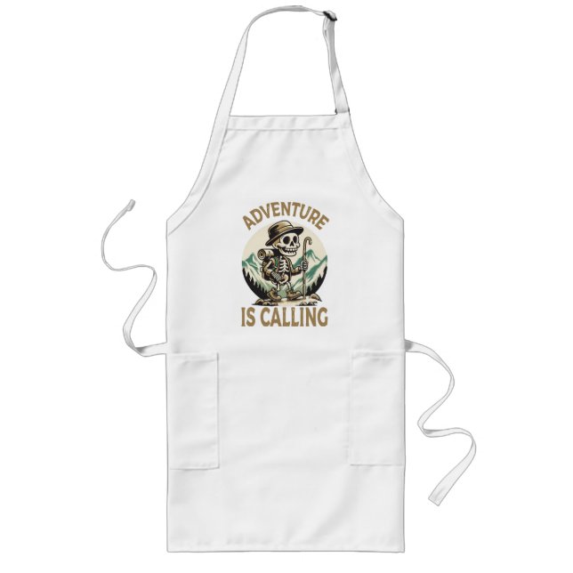 Adventure is calling long apron (Front)