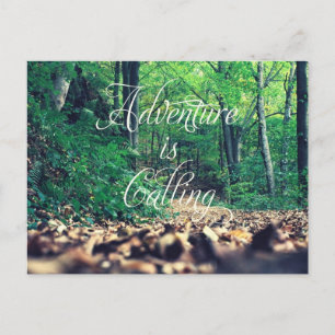 Adventure is calling postcard