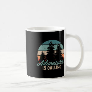 Adventure Is Calling Travel Mountain Hiking Hiker Coffee Mug