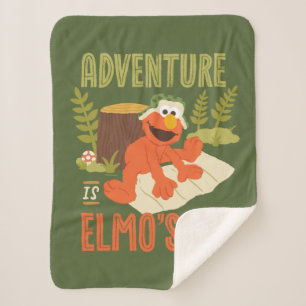 Adventure is Elmo's Middle Name Sherpa Blanket