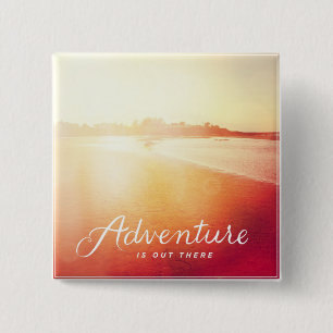 Adventure Is Out There 15 Cm Square Badge