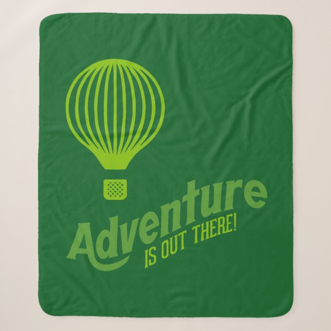 Adventure is out there 2 sherpa blanket (Front)