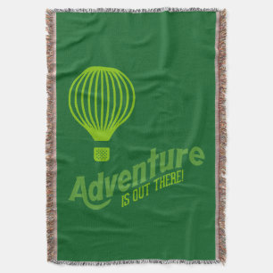 Adventure is out there 2 throw blanket
