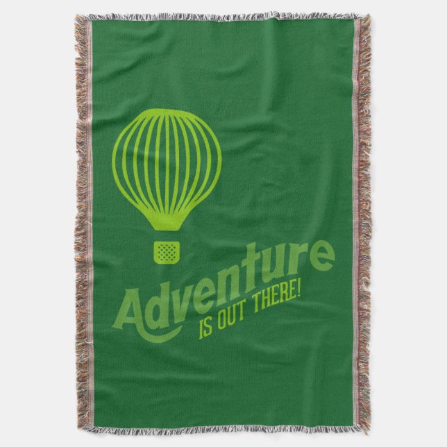 Adventure is out there 2 throw blanket (Front Vertical)