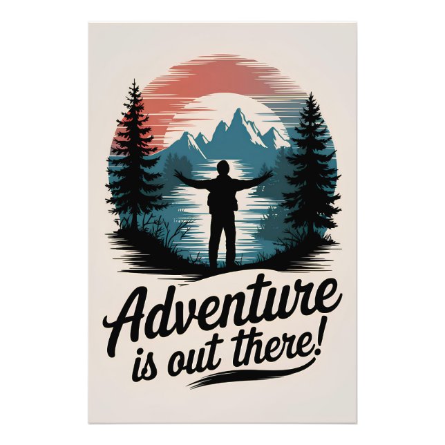 Adventure is out there photo print (Front)