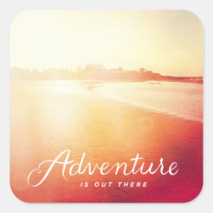 Adventure Is Out There Square Sticker