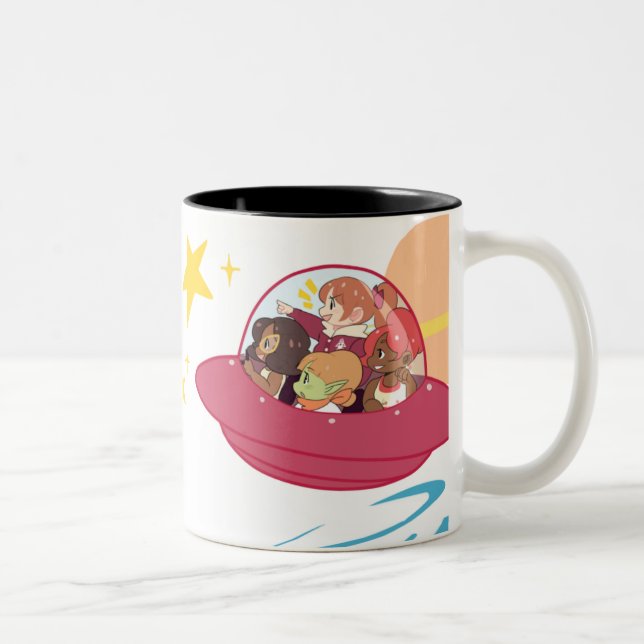 Adventure Is Out There! Two-Tone Coffee Mug (Right)