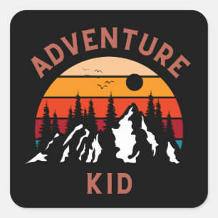 Adventure Kid Square Sticker