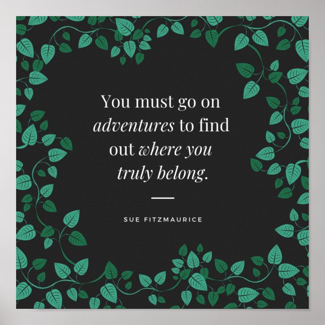 Adventure Leaf Print Art (Front)