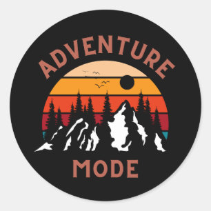 Adventure Mode Classic Round Sticker