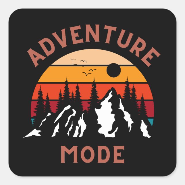 Adventure Mode Square Sticker (Front)