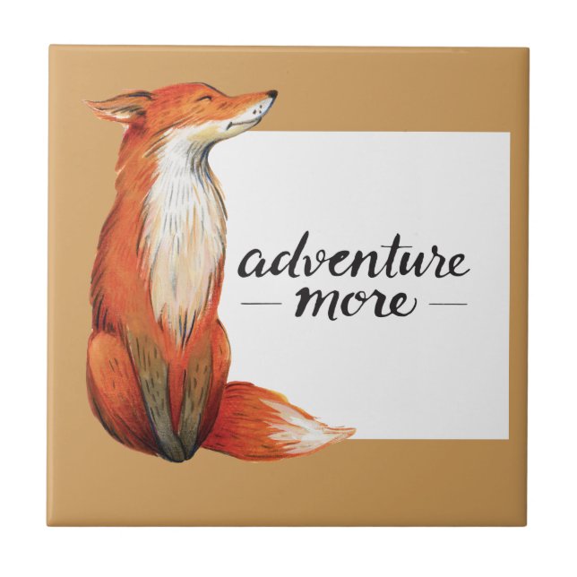 adventure more fox ceramic tile (Front)