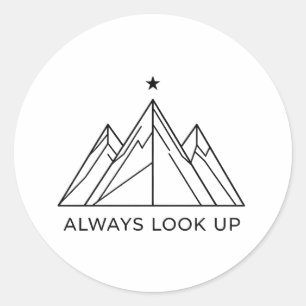 Adventure Mountain Always Look Up sticker