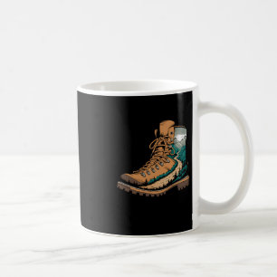 Adventure Mountain Hiking Boot Trail Coffee Mug