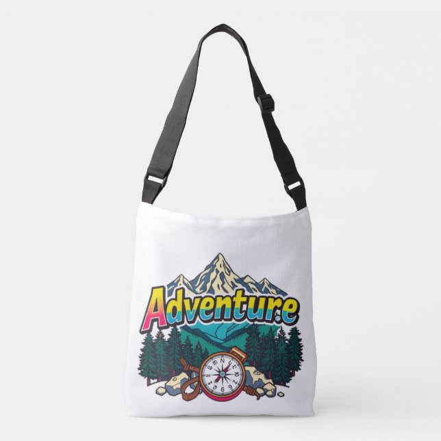 Adventure Mountain – Outdoor Hiking Nature Design  Crossbody Bag (Front)