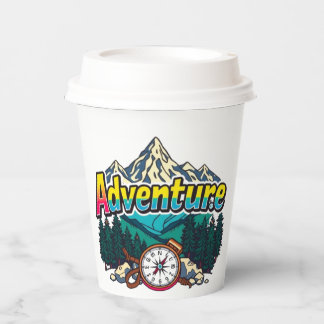Adventure Mountain – Outdoor Hiking Nature Design  Paper Cups